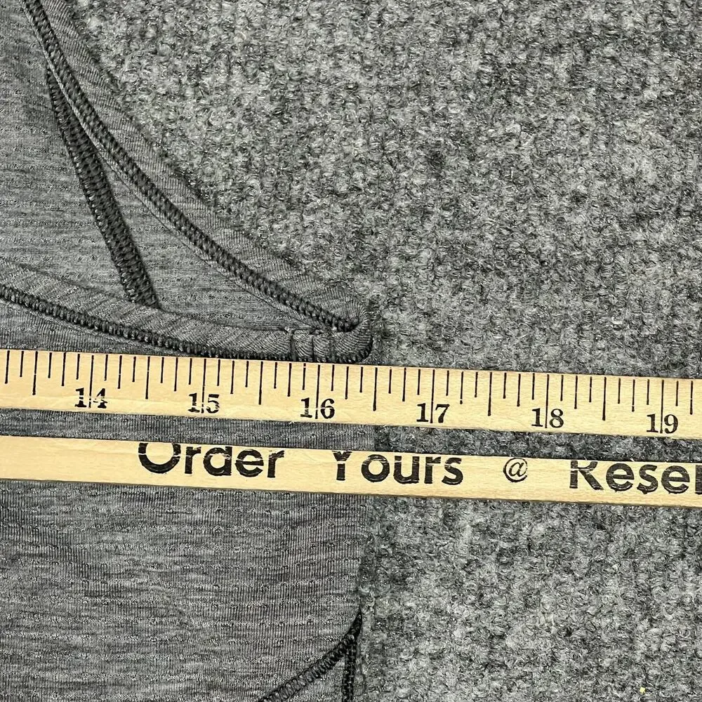 Lululemon Tank Top Womens Medium Gray Racerback Tie Back Lightweight Yoga Gym - Picture 6 of 7